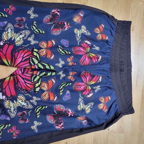 Terez Navy butterfly print soft pants Size Medium - Picture 9 of 14